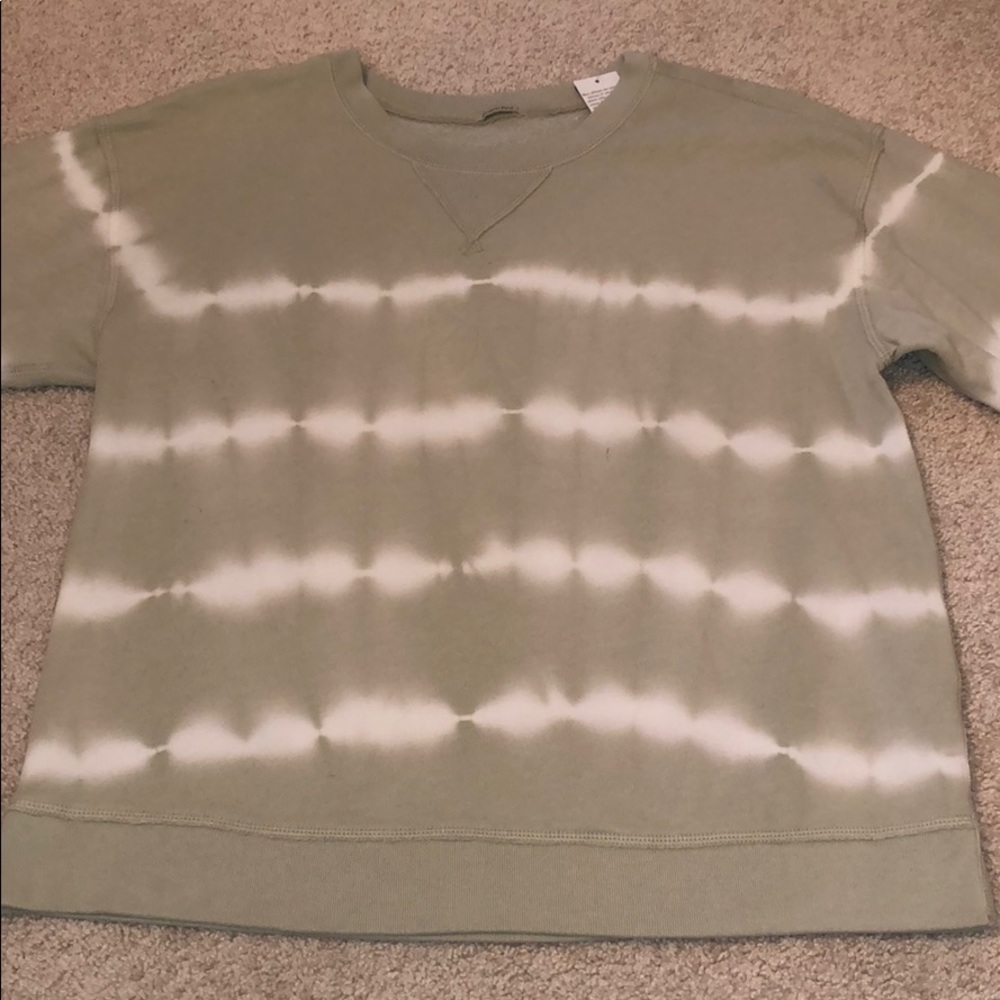 Abercrombie Green Tie Dye Sweatshirt
